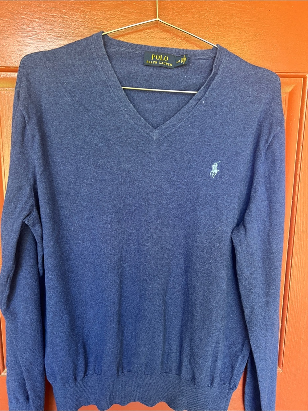 Ralph Lauren Royal Blue V-Neck Sweater